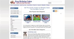 Desktop Screenshot of easy-birthday-cakes.com